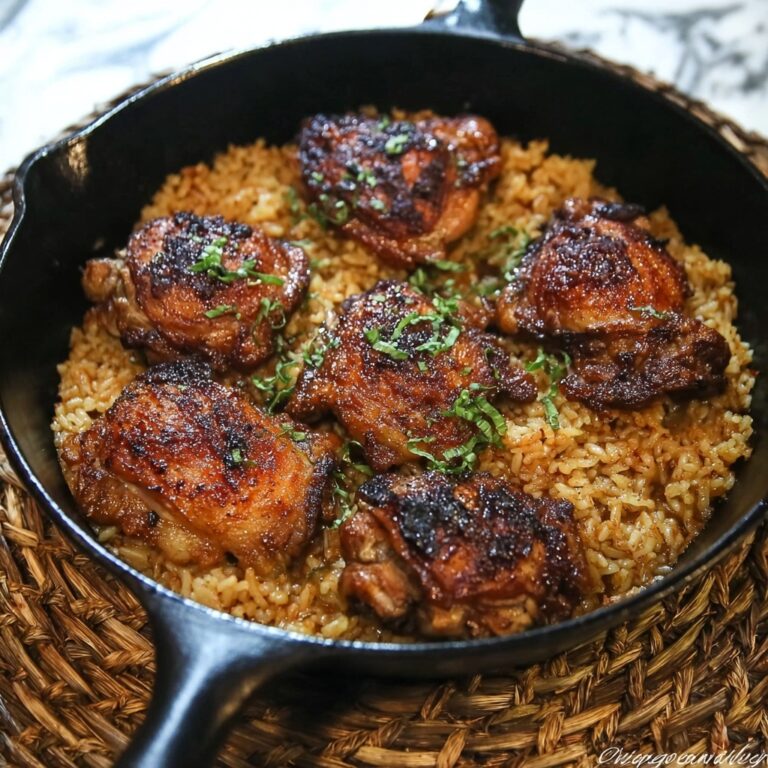 One-Pan Chicken and Garlic Rice Recipe