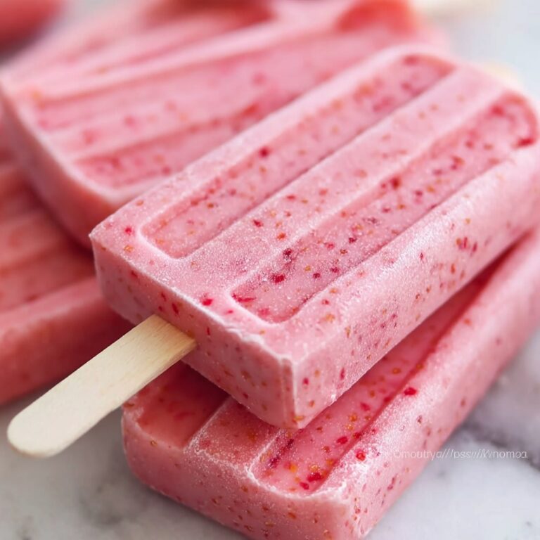 Frozen Yogurt Strawberry Lollies Recipe