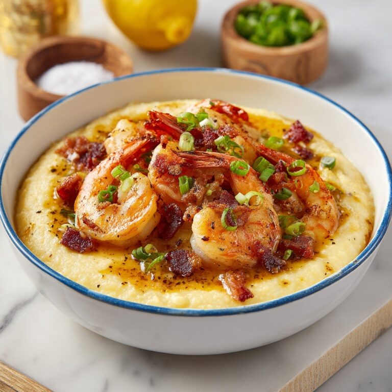 Creamy Shrimp and Grits with Bacon and Lemon Recipe
