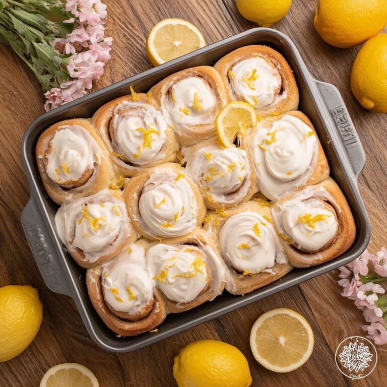 Lemon Poppy Seed Rolls with Lemon Glaze Recipe