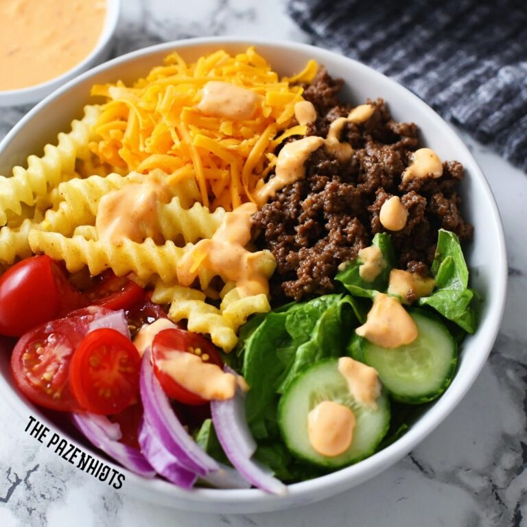 Cheeseburger Bowls with Copycat Big Mac Sauce Recipe