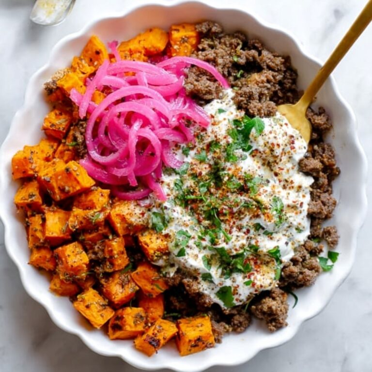 Street Corn Beef and Sweet Potato Bowls Recipe