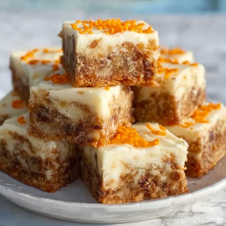No Sugar Cottage Cheese Carrot Cake Bars Recipe