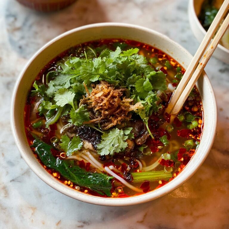 Quick Chinese Vegetable Soup with Enoki Mushrooms and Broccoli Recipe