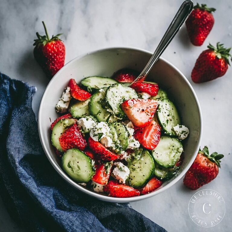 Refreshing Strawberry Cucumber Salad with Feta Bliss Recipe