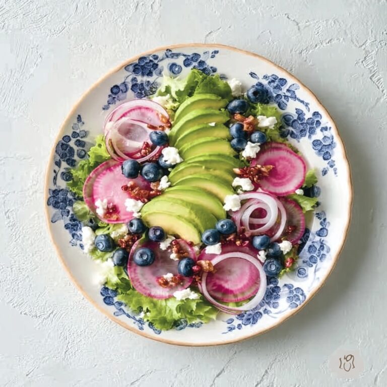 Blueberry Pistachio Salad with Pomegranate Honey Dressing Recipe