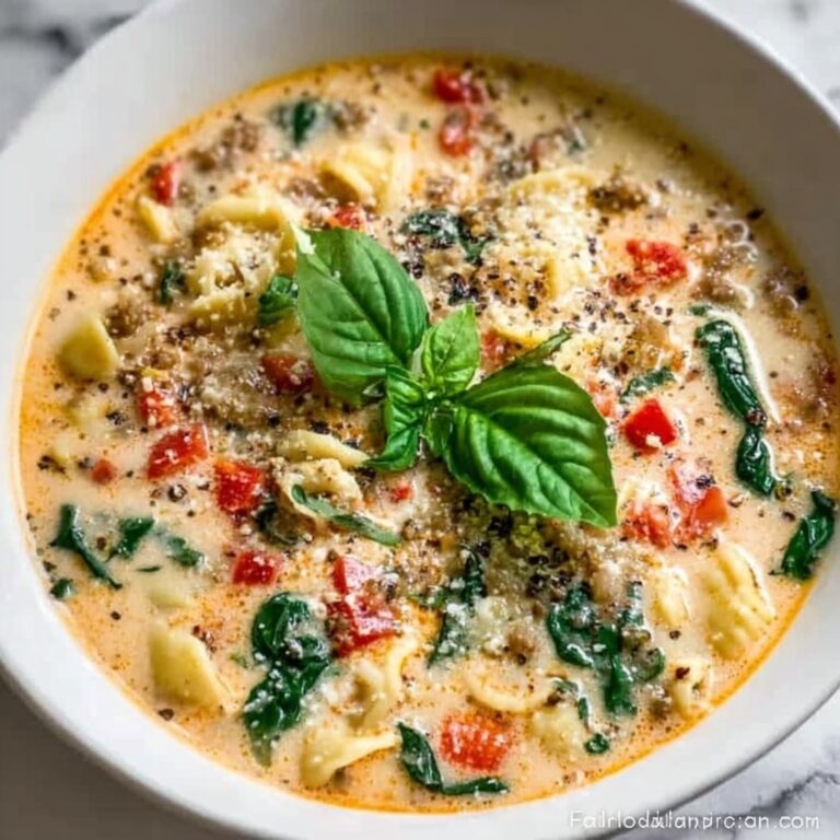 Parmesan Beef Sausage Ditalini Soup Recipe