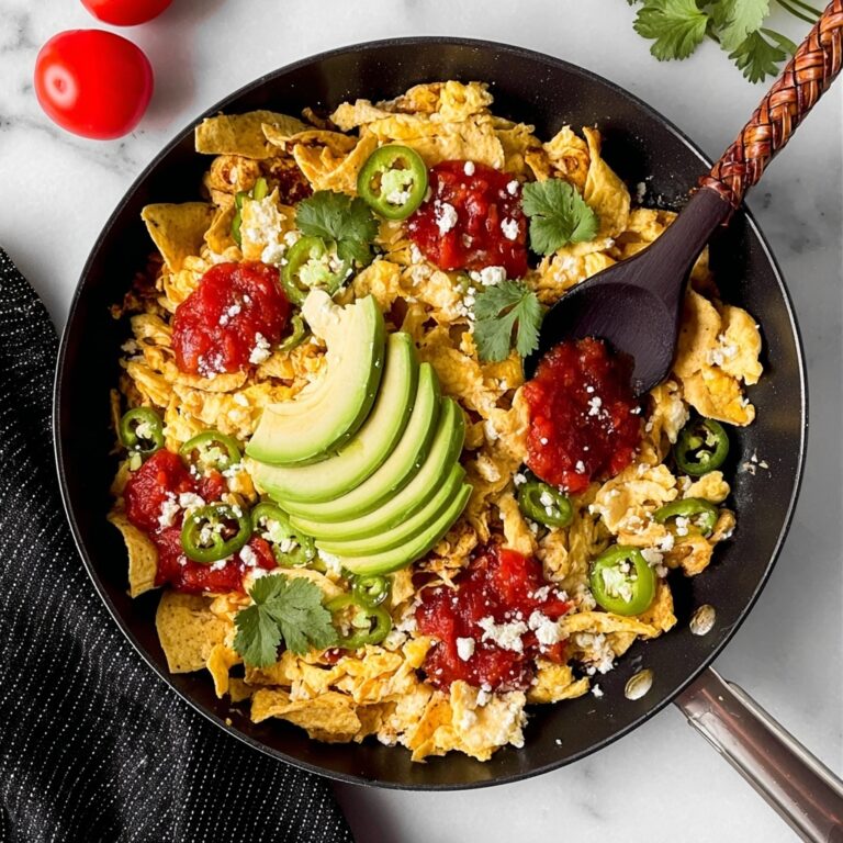 Migas Breakfast Scramble with Fresh Salsa and Avocado Recipe