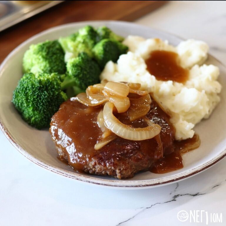 Easy Hamburger Steaks in Onion Gravy Recipe