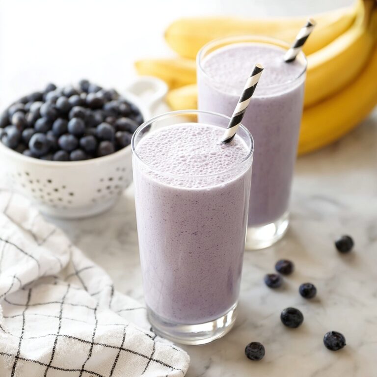 Creamy Blueberry Banana Protein Smoothie Recipe