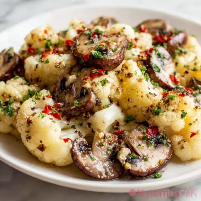 Garlic Mushroom Cauliflower Skillet: Easy & Healthy Dinner Recipe