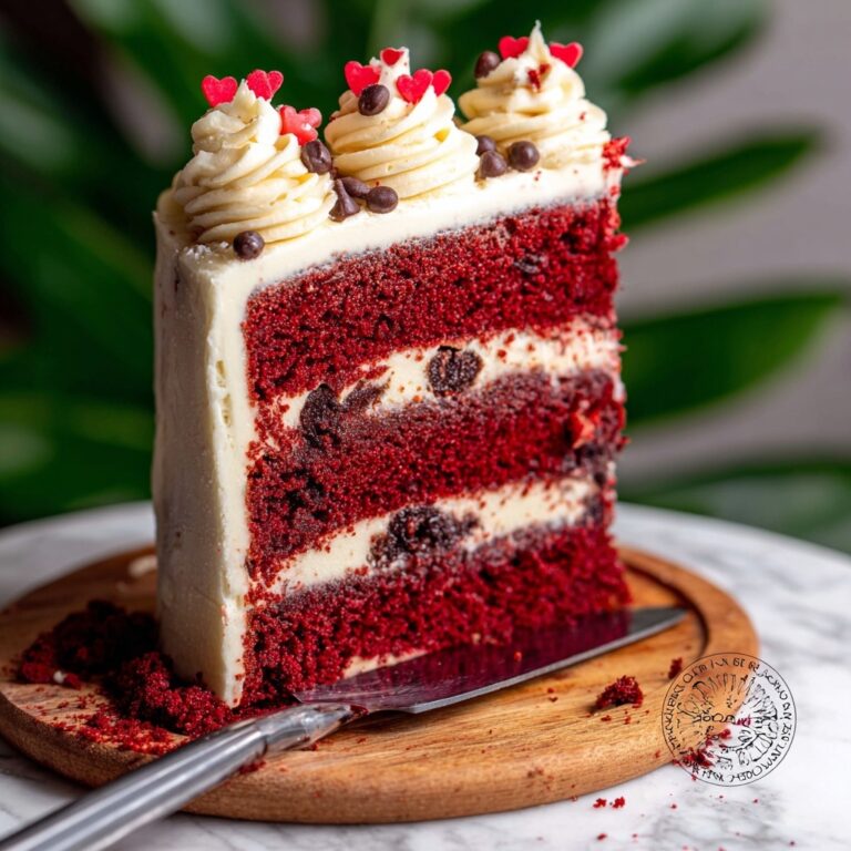 Red Velvet Chocolate Chip Cake Recipe