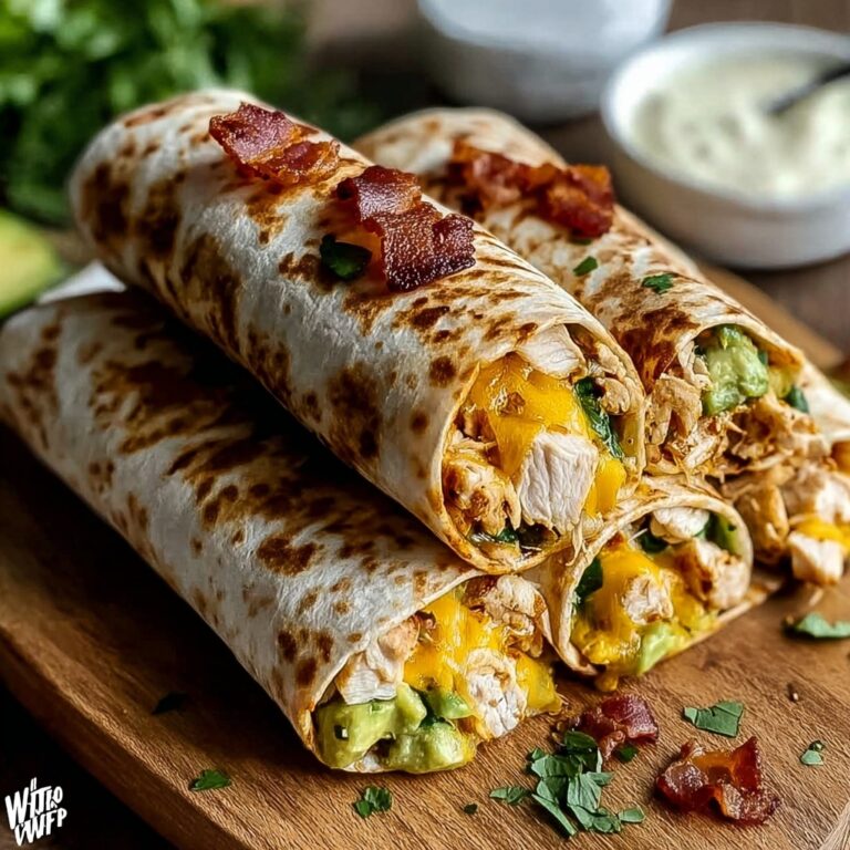 Crispy Bacon Chicken Ranch Wraps Recipe