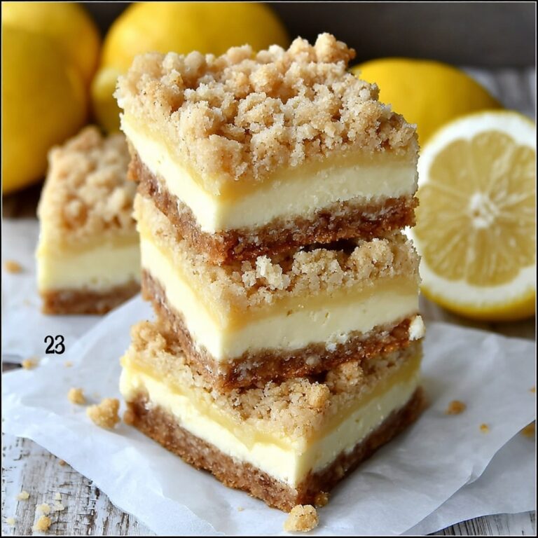 Homemade Lemon Crumb Bars Recipe