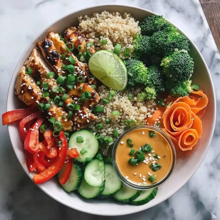 Thai Peanut Chicken Buddha Bowl Recipe