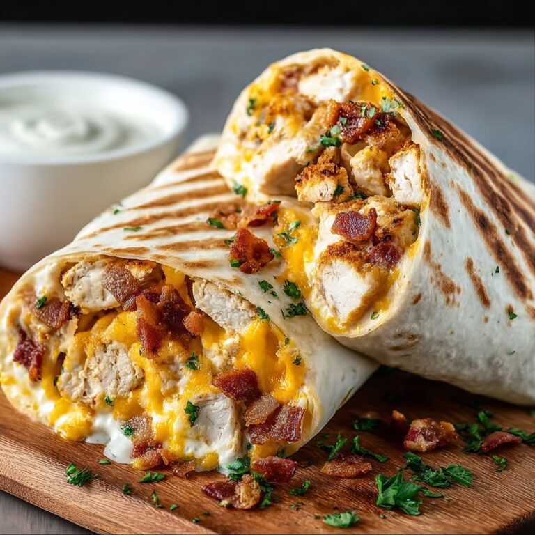 Bacon Ranch Chicken Wraps Recipe