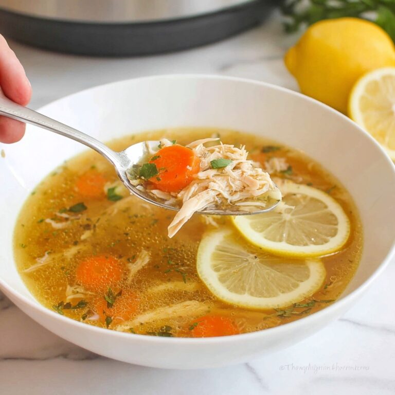 Lemon Chicken Soup (Slow Cooker) Recipe