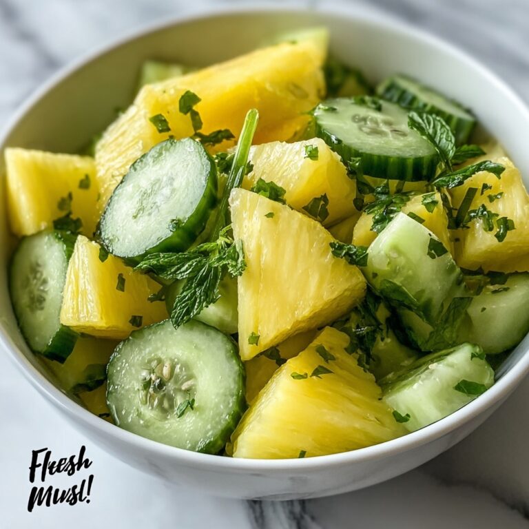 Light and Zesty Pineapple Cucumber Salad for Refreshing Snacking Recipe