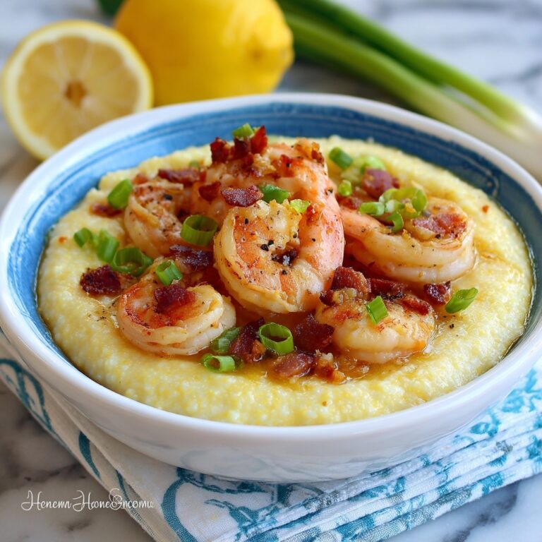 Creamy Shrimp and Grits with Bacon and Lemon Recipe
