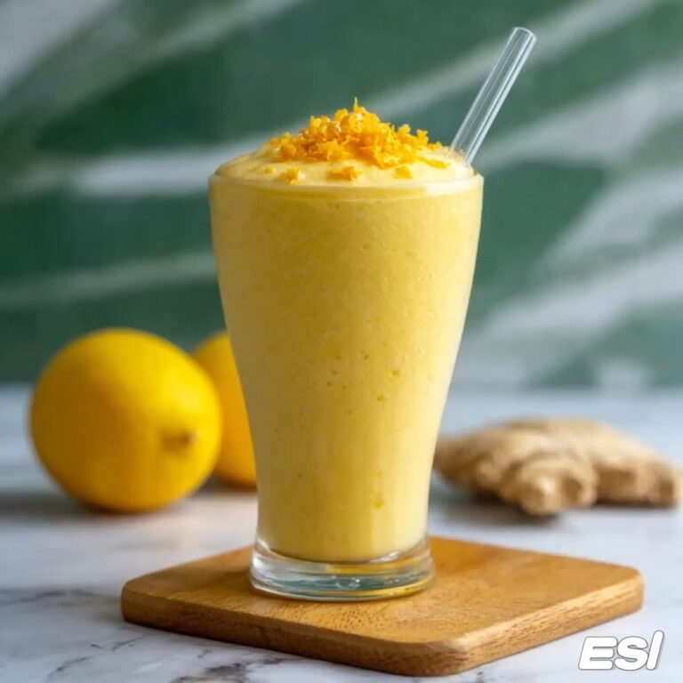 Fresh Lemon Ginger Detoxifying Smoothie Recipe