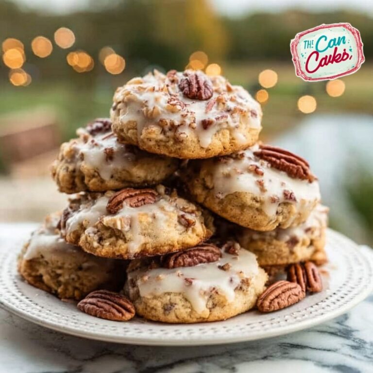 Frosted Butter Pecan Cookies Recipe