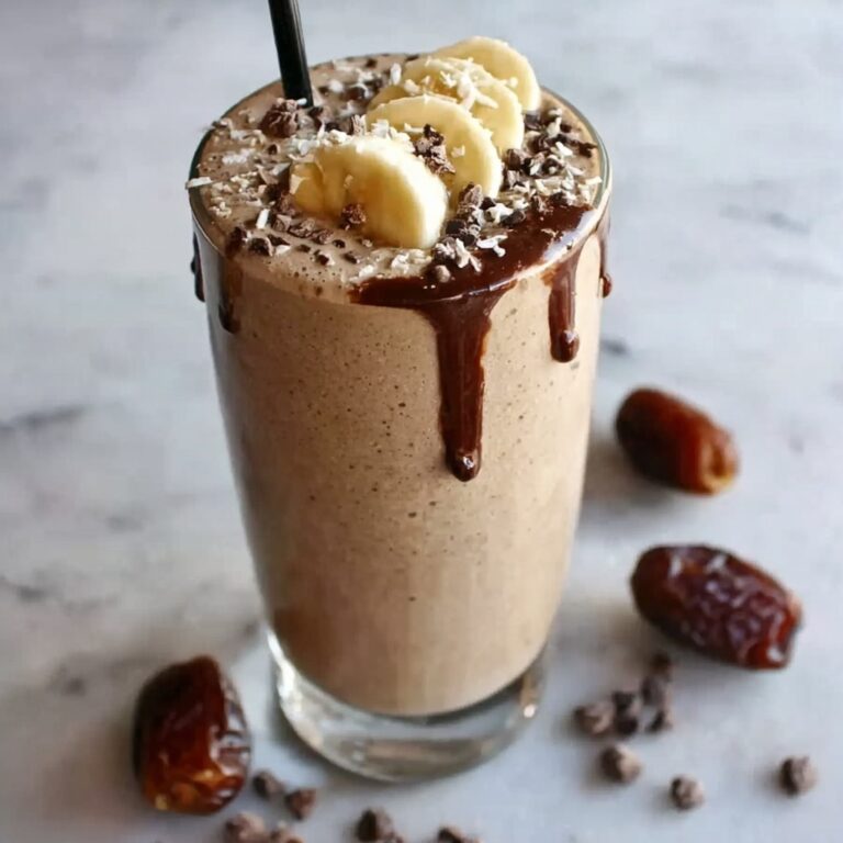 Tahini Chocolate Coffee Date Shake Recipe