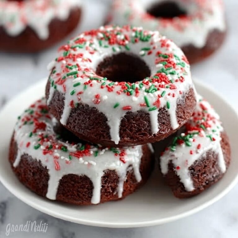 Easy Brownie Mix Donuts With White Chocolate Drizzle Recipe