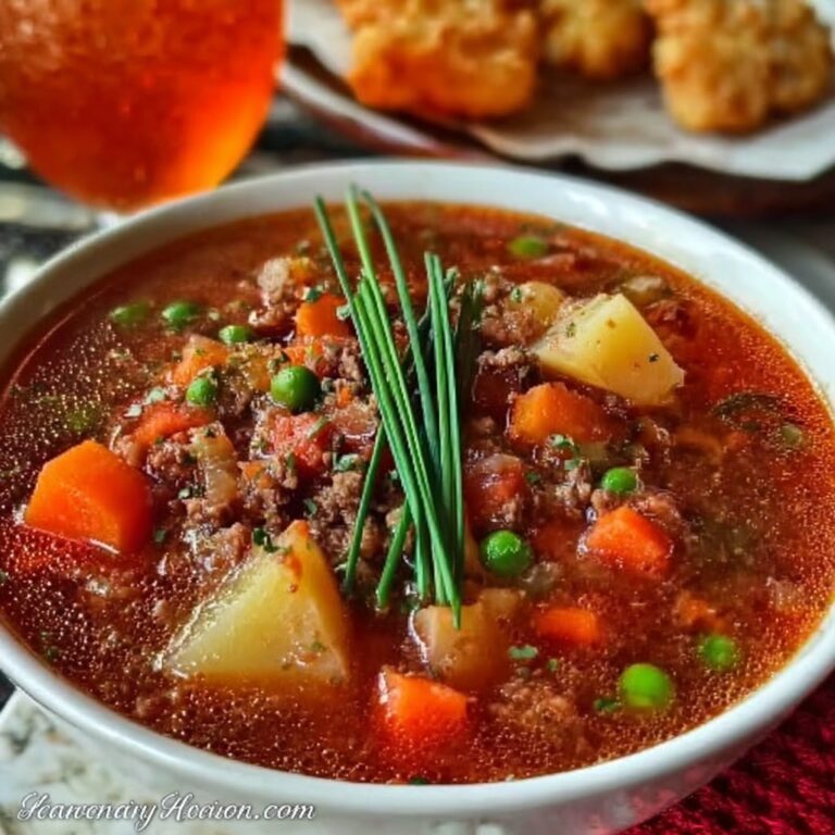 Classic Ground Beef Soup Recipe