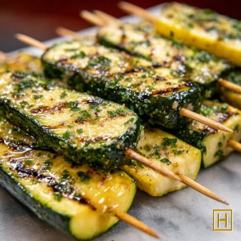Garlic Butter Zucchini Skewers Recipe