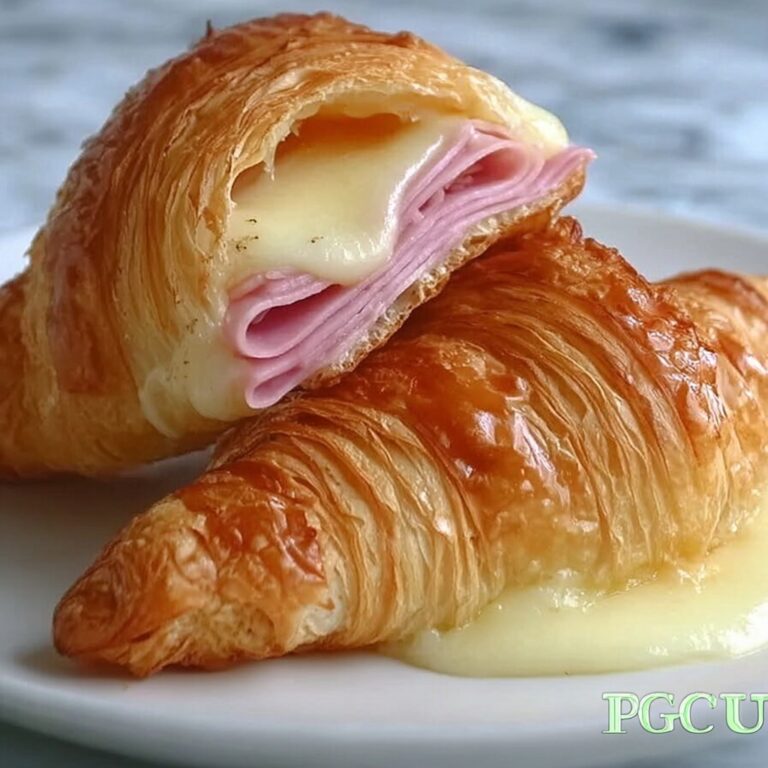 Baked Ham and Cheese Croissants Recipe