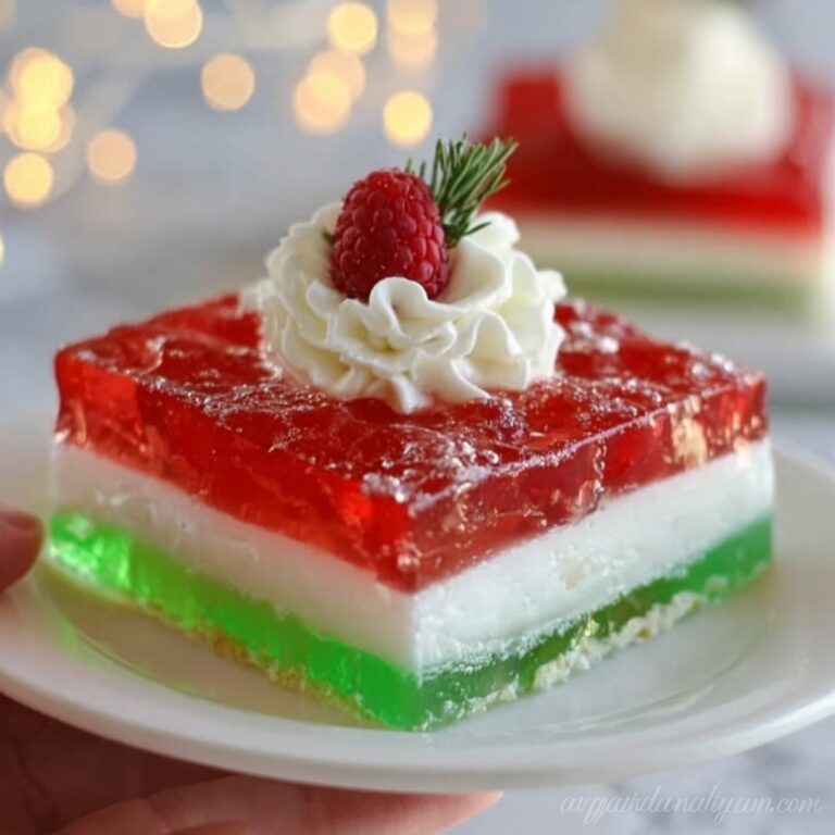 Easy Layered Christmas Jello Recipe