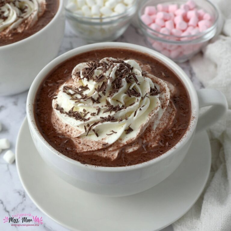 Rich Homemade Hot Chocolate Recipe