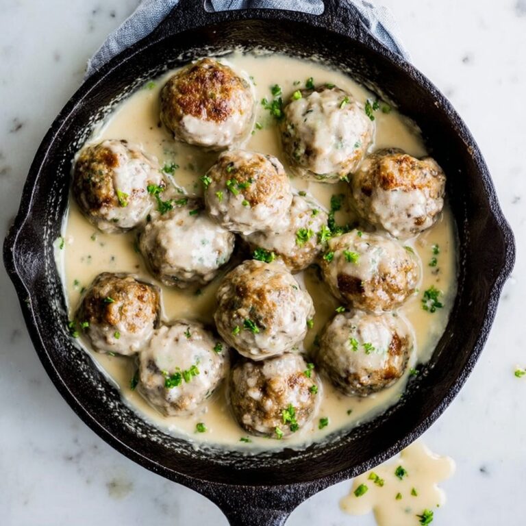 Swedish Meatballs with Creamy Beef Broth Recipe