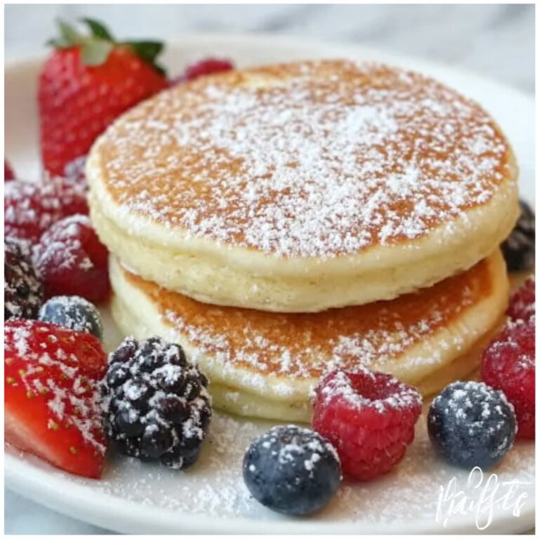 Fluffy Japanese Soufflé Pancakes with Berries Recipe