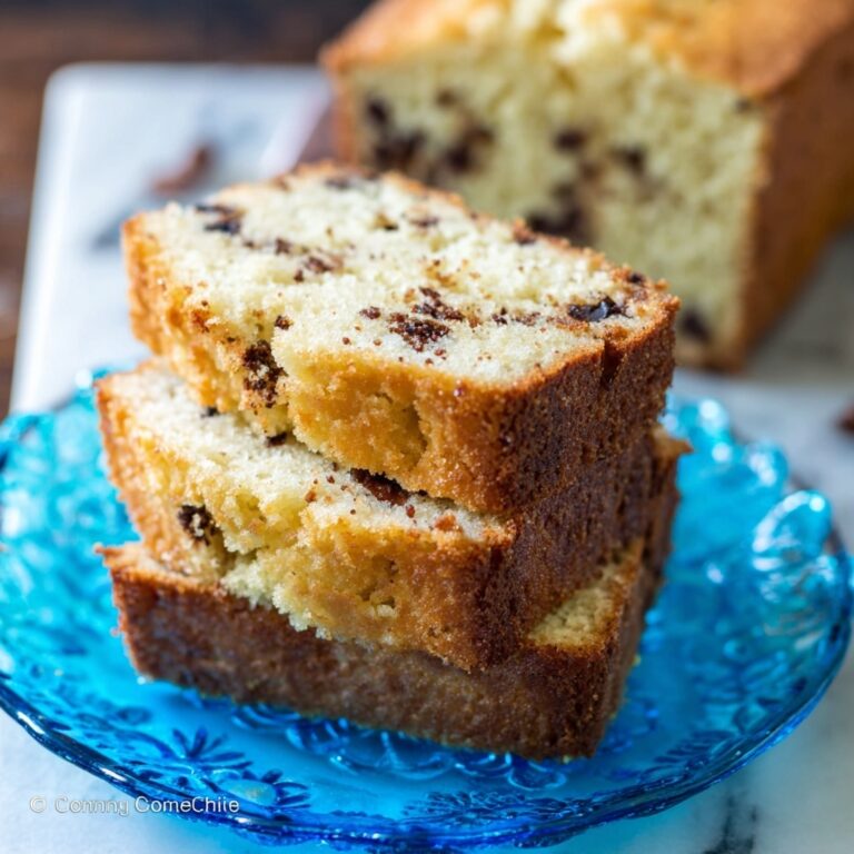 The BEST Chocolate Chip Pound Cake Recipe