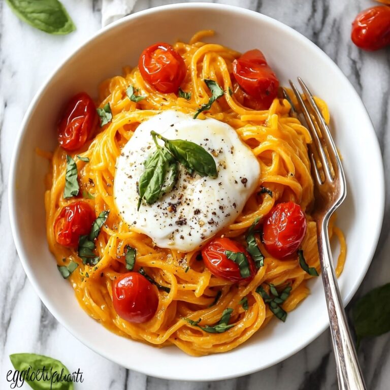 Cherry Tomato Pasta with Creamy Burrata Recipe