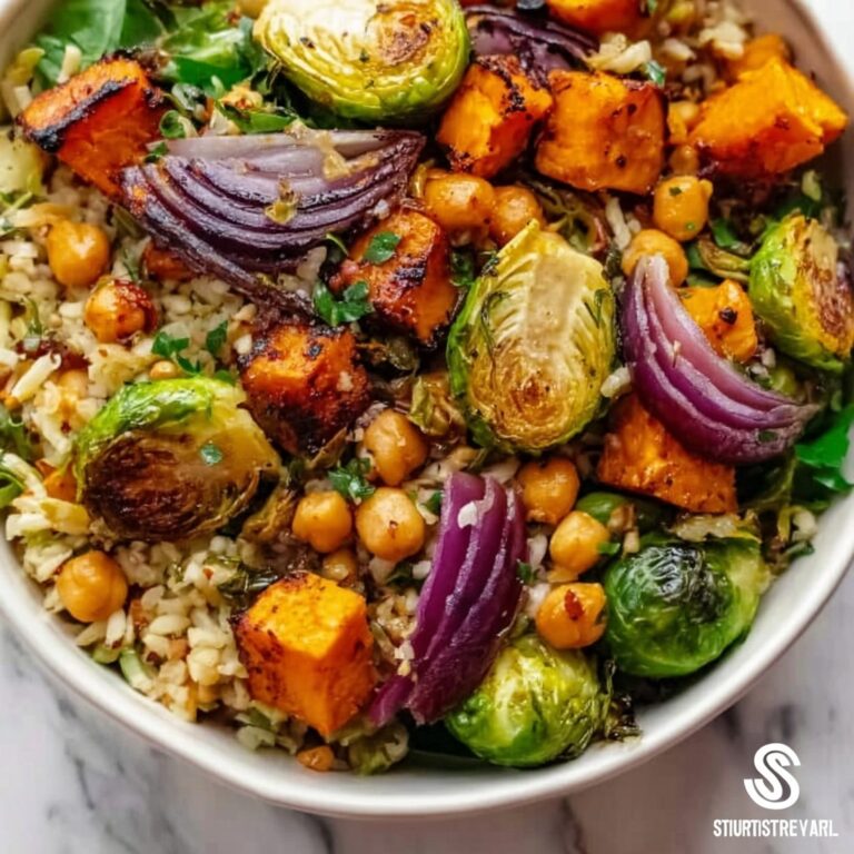 Vegan Roasted Veggie Orzo Salad Recipe
