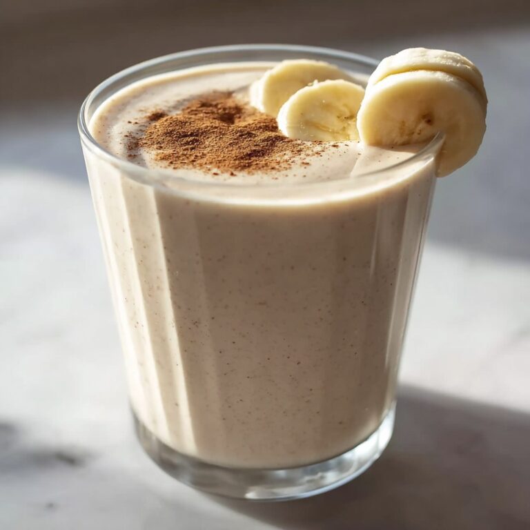 Creamy Vanilla Cinnamon Banana Smoothie Recipe