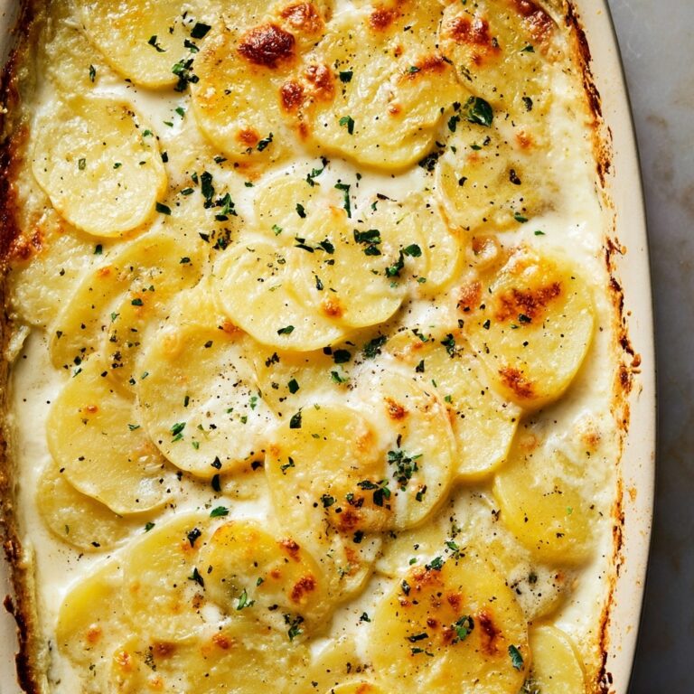 Garlic Parmesan Scalloped Potatoes Recipe