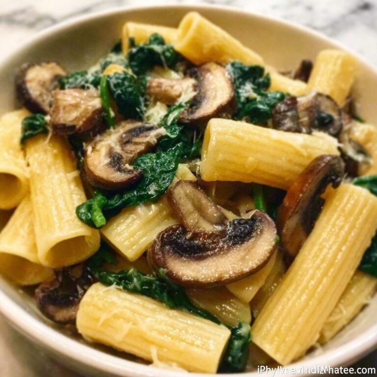 Creamy Spinach and Mushroom Pasta Recipe