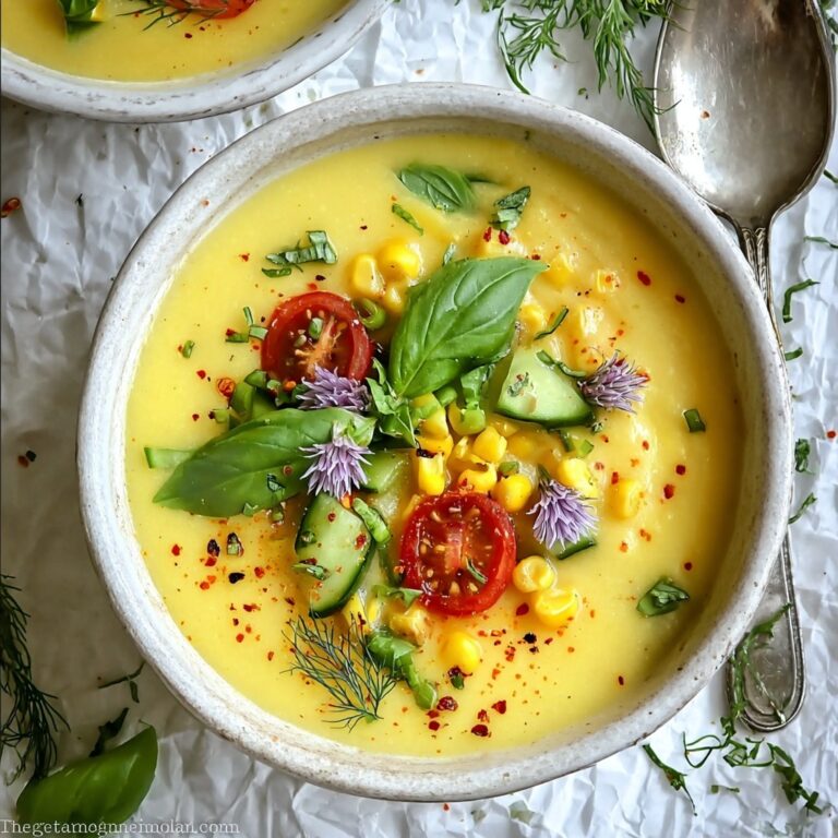 Summer Sweet Corn Gazpacho Recipe