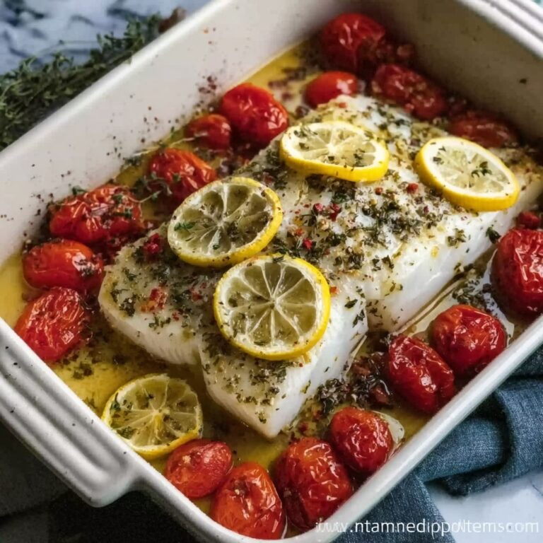 Mediterranean Baked Fish Dinner Delight Recipe
