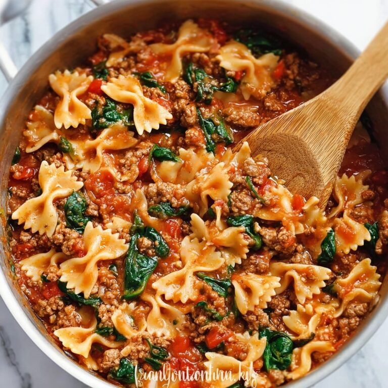 Tomato Spinach Sausage Pasta Recipe