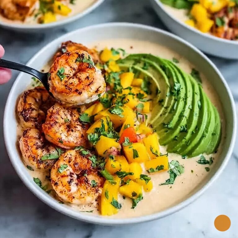 Delightful Shrimp and Avocado Bowls with Mango Salsa Recipe