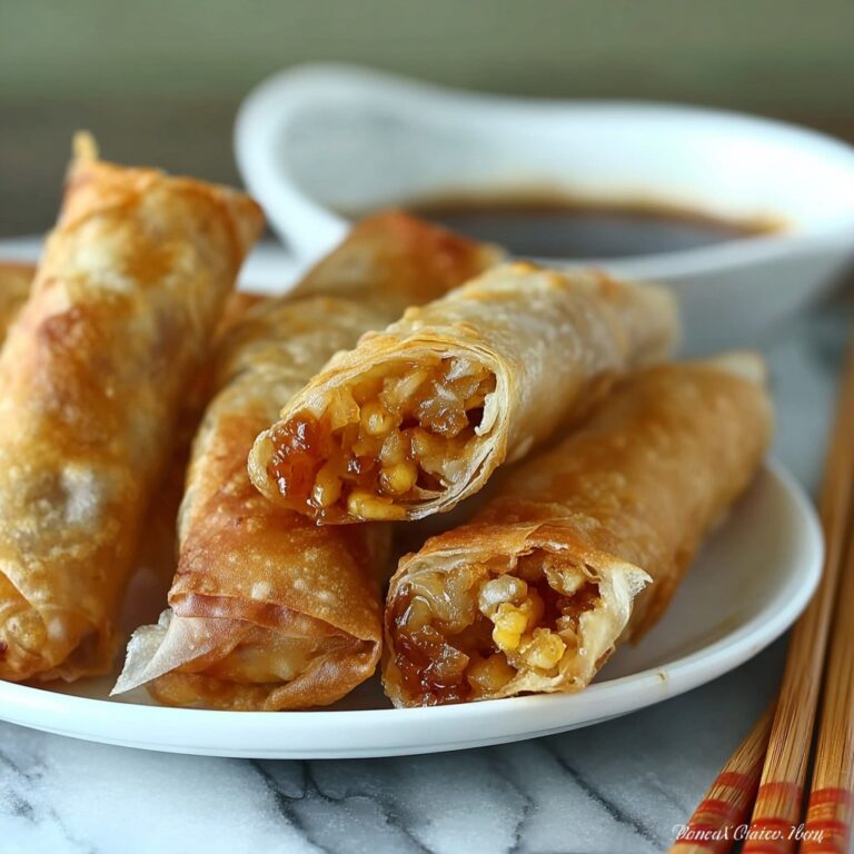 Baked Apple Pie Rice Paper Rolls Recipe