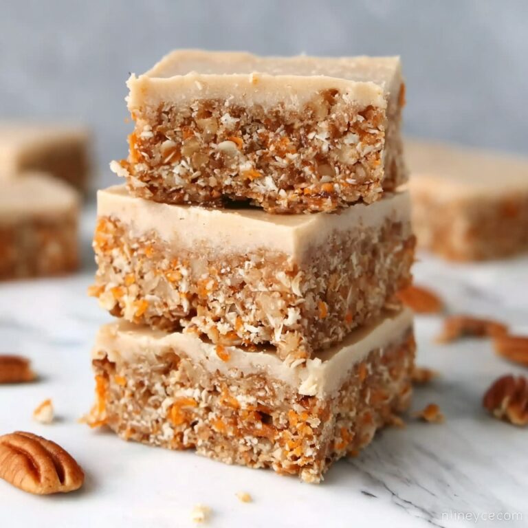 Healthy No-Bake Carrot Cake Breakfast Bars Recipe