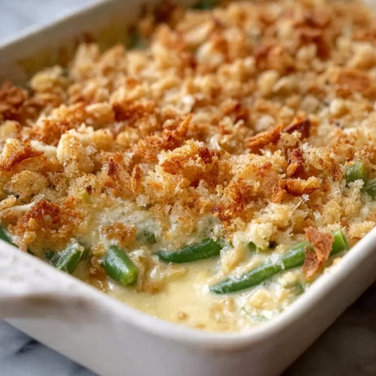Easy Cream Cheese Green Bean Casserole Recipe