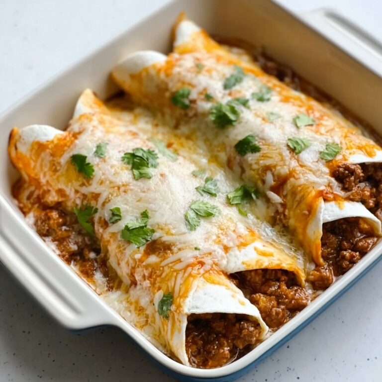 Cheesy Beef & Bean Enchiladas Recipe