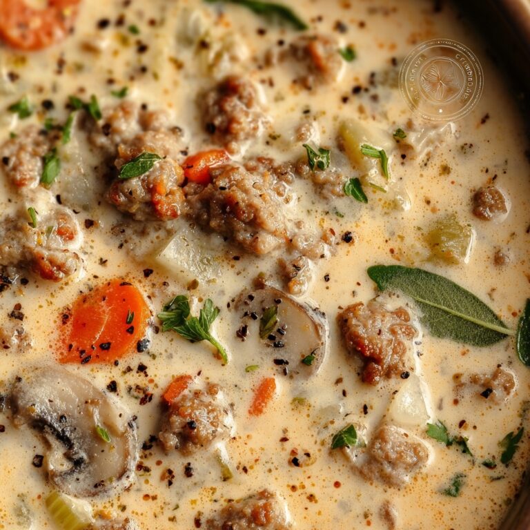 Creamy Parmesan Italian Sausage Soup Recipe