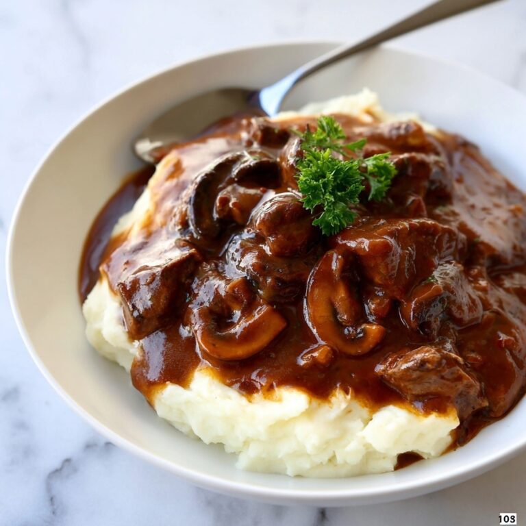 Beef Tips with Mushroom Gravy Recipe